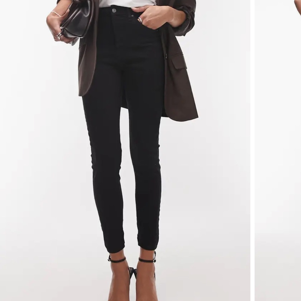 Topshop Jamie Jeans Petite Black High rise